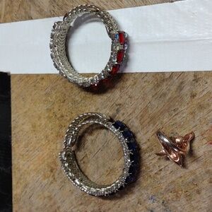 Costume Gem Bracelet and Dolphin Ring
